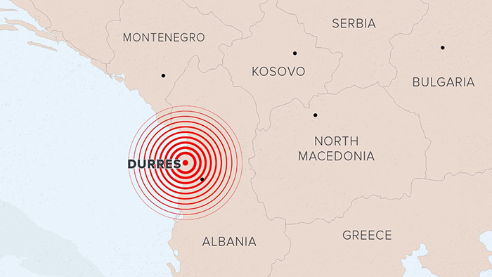 زلزال ألبانيا