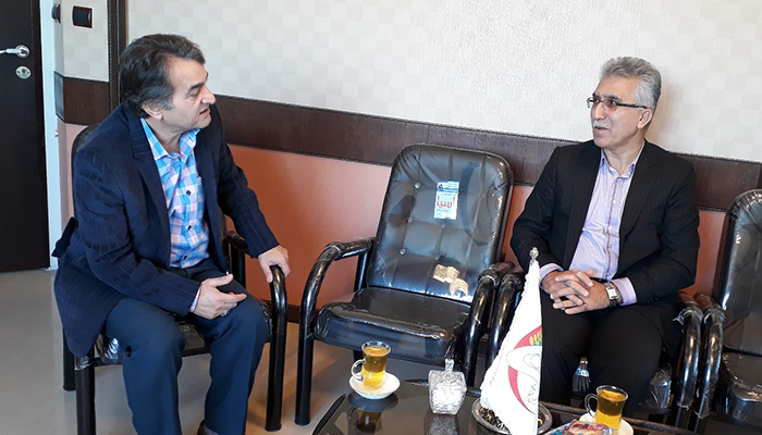 Mr. Akbari Kohnesari at Nejat Society office