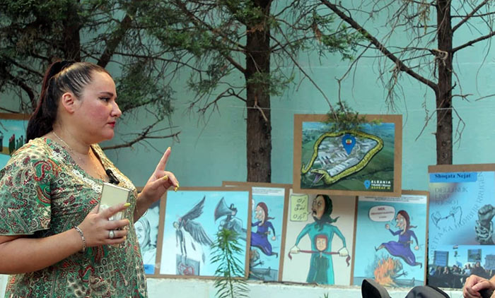 Butterfly Gallery, an exhibition run by Nejat Society Albania