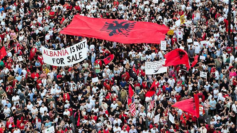 Albania Protests against Kushner's Resort