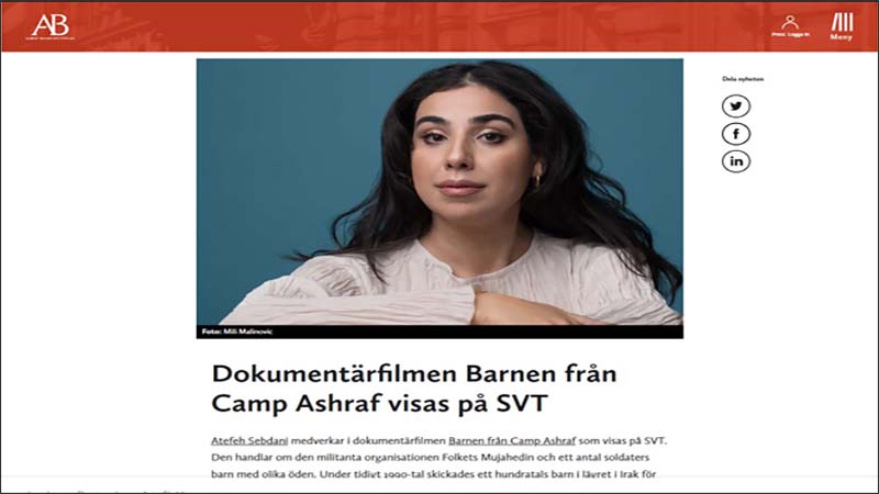 Albert Bonniers Publication report on Children of Camp Ashraf