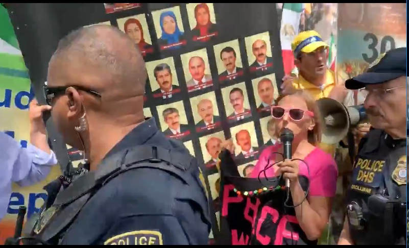 Medea Benjamin at the State Department