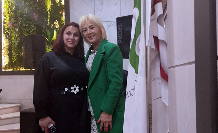 Naime Gjongecaj, a political and women's rights activist and ERISA Rahimi from ASILA