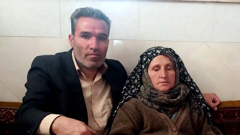 The brother and Mother of Morteza Ghadimi
