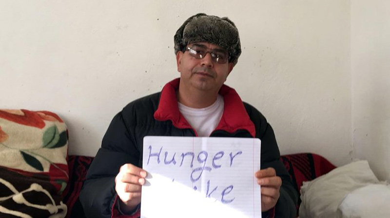 Hassan Heirani on hunger strike