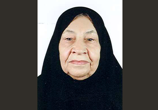 Vajiheh Khabati, the mother of Sadegh Kayhan