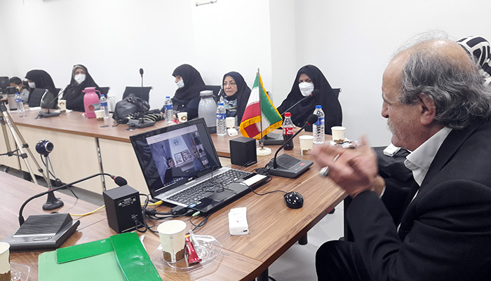 families of Nejat Society in Lorestan video link with ASILA members