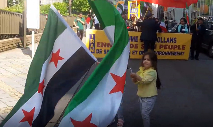 MEK rally in brussels within Syrians