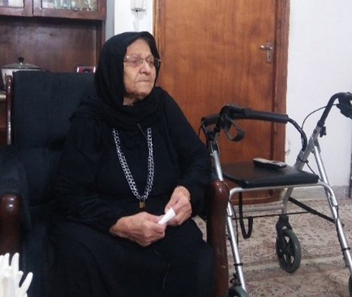 Nesa Hemmatnia, mother of Rasoul Mahdloo Torkmani