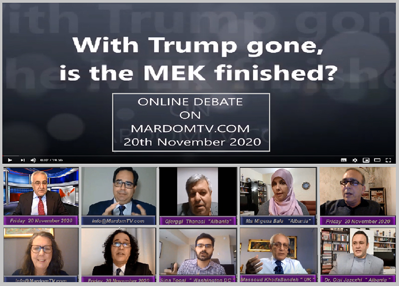 With Trump gone , is the MEK finished ? - Mardomtv online debate
