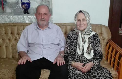 Farhad Mobarehan and Seyed Zahra Mousavi, parents of Yousef Mobarehan