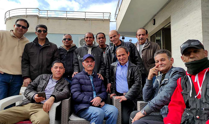 Ebrahim Moradi with ASILA members