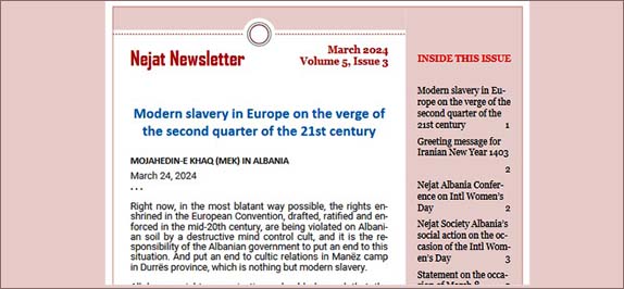 Nejat Newsletter No.112