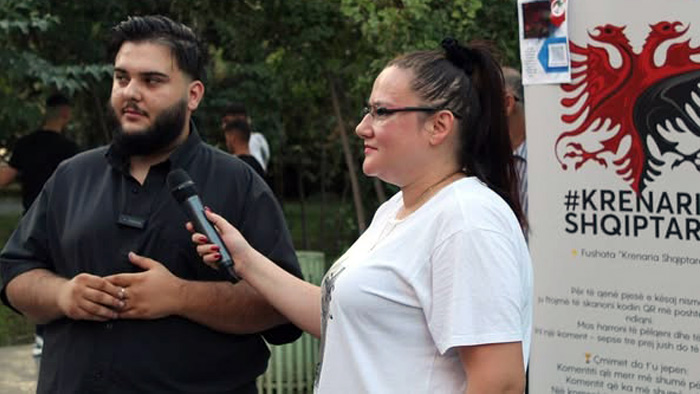 Albanian Pride rally held by Nejat Albania members in Tirana