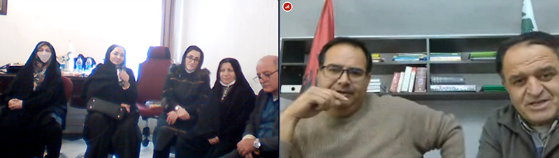 Nejat families video chatting Asila members