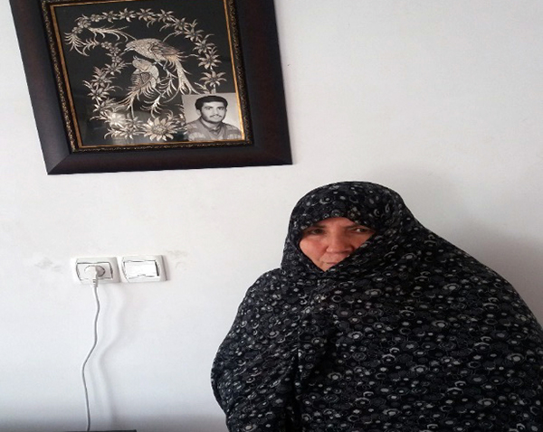 Soghra Azadi, the mother of Amir Parvizi