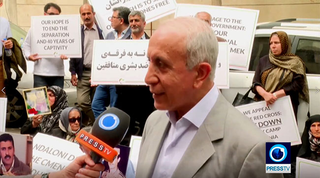 Presstv report on the Nejat Families sit in in front of the ICRC office