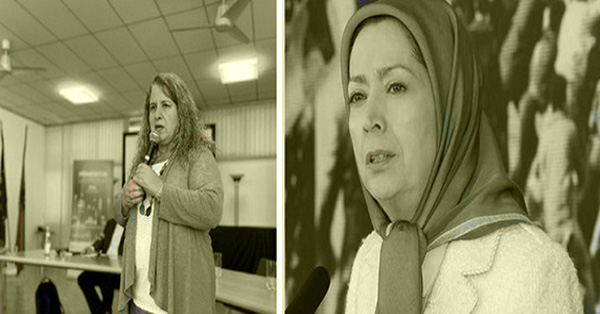 Israel ambassador Galit Peleg and Maryam Rajavi