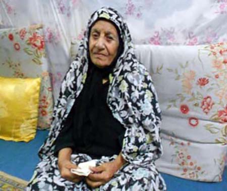Mrs. Ramhormozi, mother of Nasr Sheikh Mansour Ramhormozi