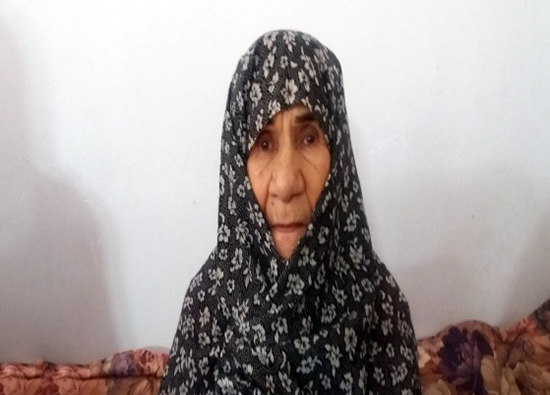 Sakineh Hamidi, mother of Ali Madad Sadeghi