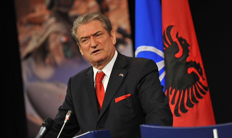 Sali Berisha, the former Prime Minister and the former President and also the chairman of the Democratic Party of Albania and the leader of the opposition