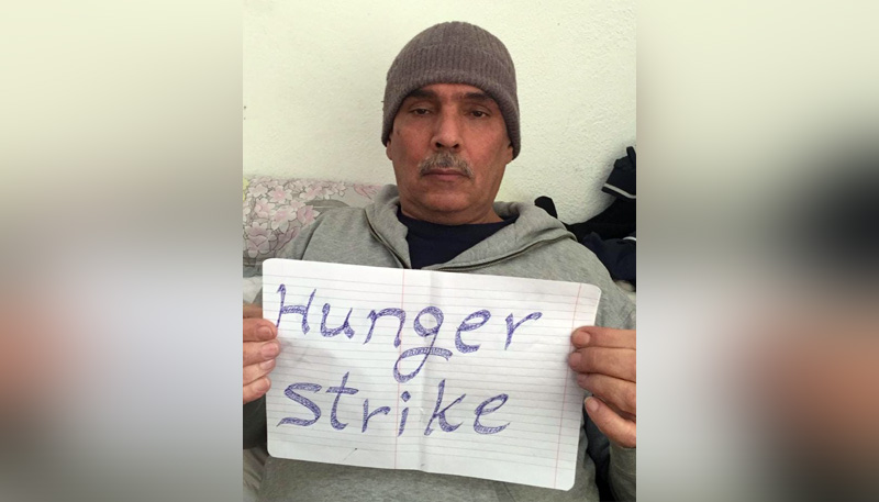 Hassan Shahbaz on hunger strike