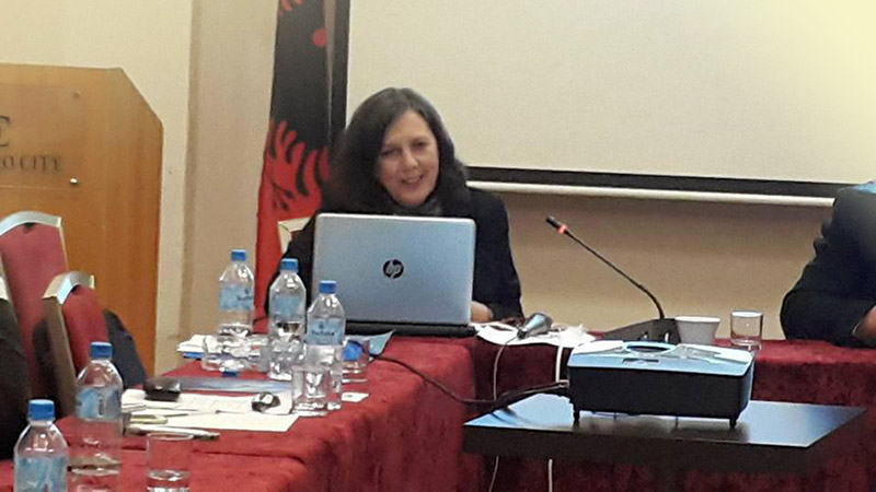 Ann Singleton in Tirana