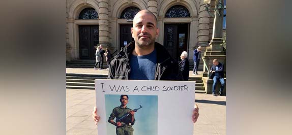 Amir Vafa Yaghmaei, a former child soldier of the Mujahedin-e Khalq