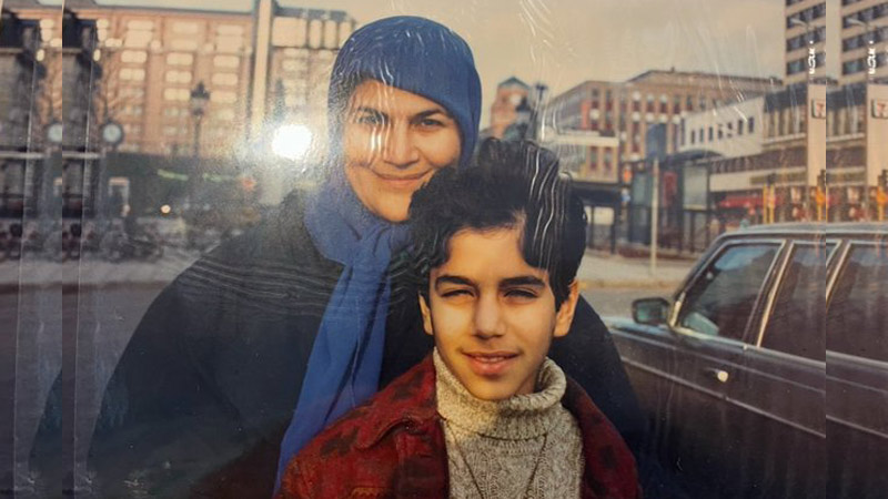Amir Yaghmai & his Mom in Sweden