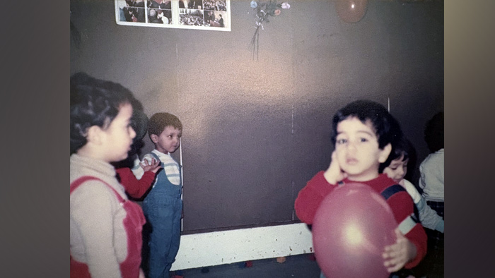 Photos of Maryam and Massoud Rajavi in the MEK's kindergarten