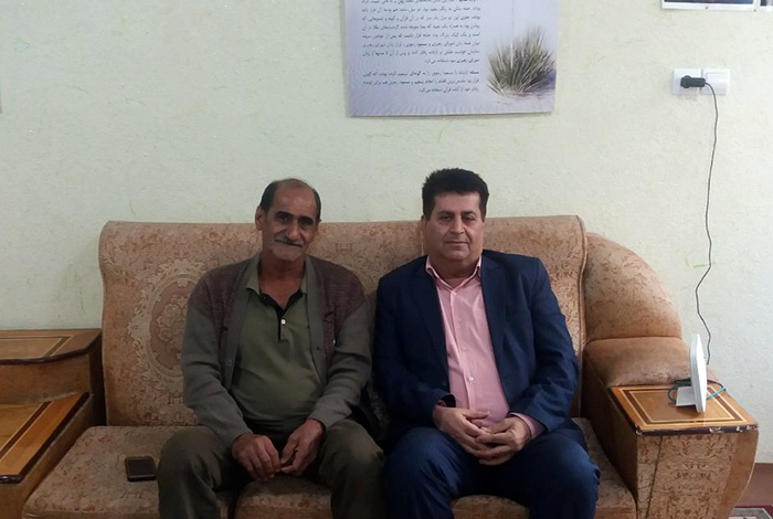 حضور آقای عبدالرضا دلفی در دفتر انجمن نجات خوزستان