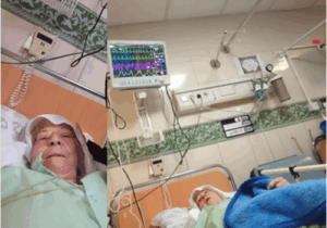 مادر اسدالله فیاض دیزج در بستر بیماری و در انتظار صدای فرزند