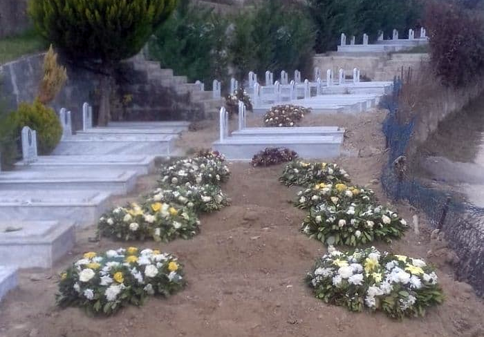 قبرستان مجاهدین خلق درکشور آلبانی ( فوتی های جدید کرونایی )