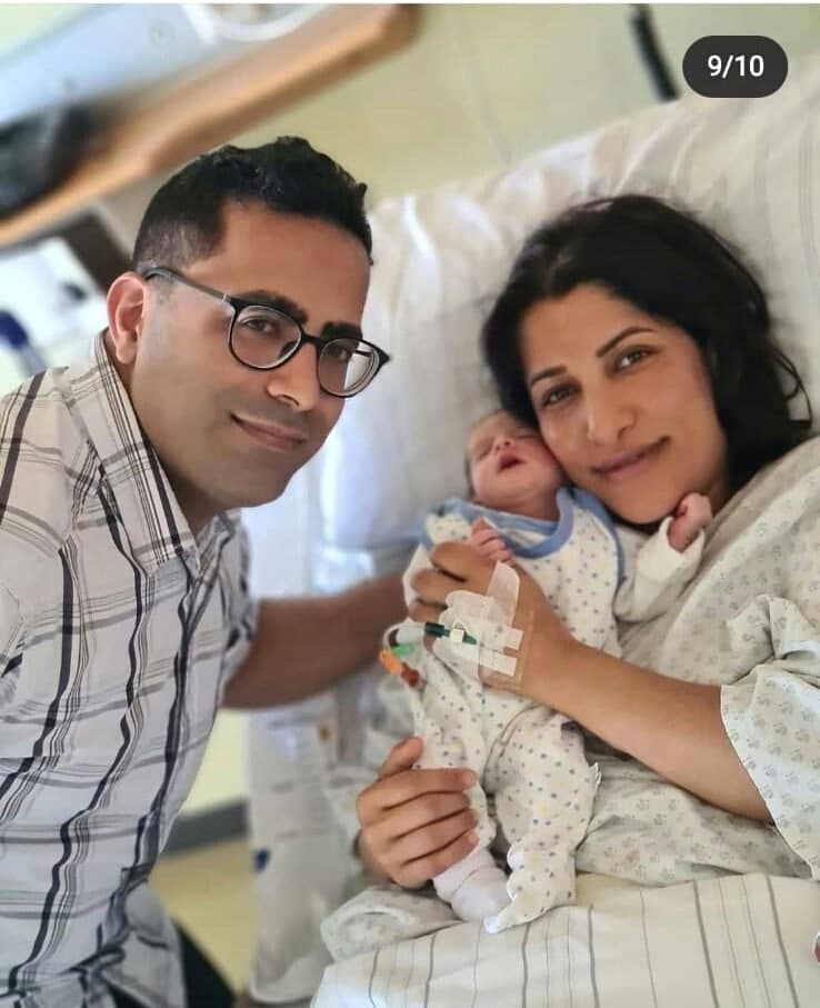 عادله. آ به همراه همسر