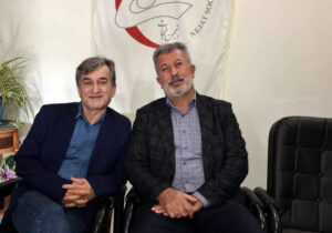 دیدار مسئول انجمن نجات گیلان با برادر چشم انتظار ولیرضا اکبری