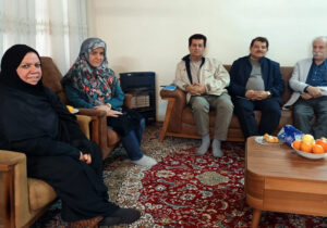 دیدار اعضای انجمن نجات خوزستان با خانواده نسرین علاف پور