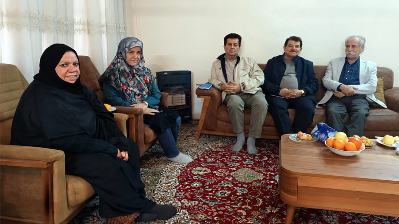دیدار اعضای انجمن نجات خوزستان با خانواده نسرین علاف پور