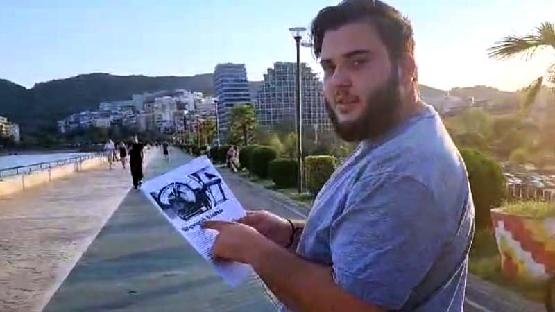 آکسیون افشاگرانه انجمن نجات آلبانی در تیرانا