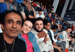 اعضای انجمن نجات آلبانی، حامی کشتی گیران ایرانی در تیرانا