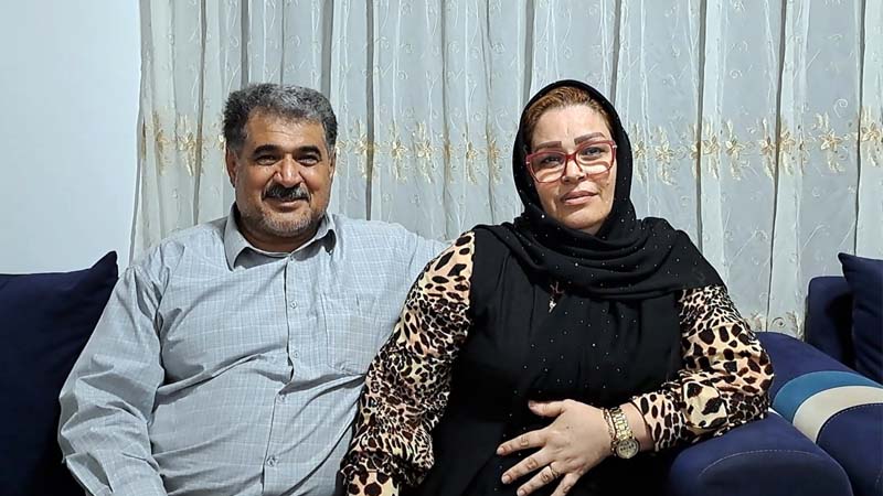 پیام تصویری خانواده حمید علی اکبری