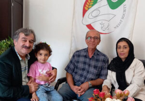 دیدار صمیمانه مسئول انجمن نجات گیلان با خانواده بخشعلی علیزاده
