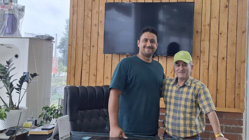 دیدار مسئول انجمن نجات گیلان با برادر هادی آلفته