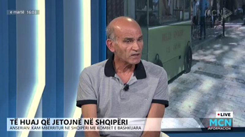 مصاحبه شبکه سراسری MCN آلبانی با خلیل انصاریان