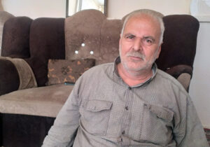 دیدار نورزوی با برادر پروین اسدی در شهر خرمدره