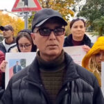 بیانیه آسیلا در تجمع اعتراضی در مقابل پلیس مهاجرت آلبانی