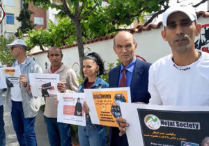 گزارش تصویری از آکسیون اعتراضی آسیلا مقابل کمیته صلیب سرخ در آلبانی