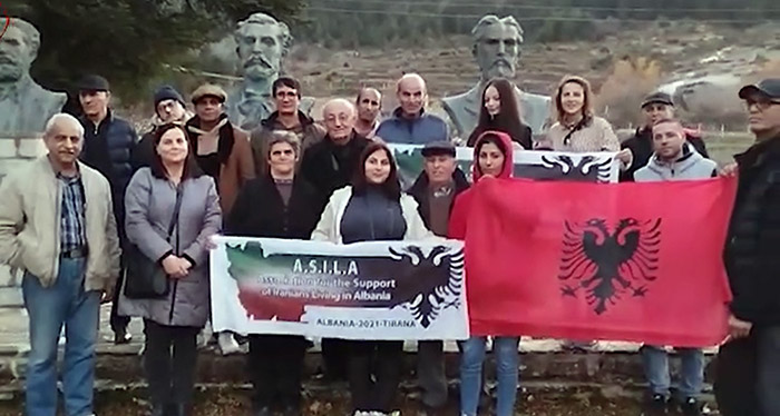 دیدار اعضای انجمن آسیلا از موزه نعیم فراشیری در شهر پرمیت آلبانی