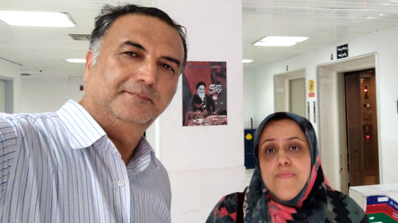 دیدار مسئول انجمن نجات گلستان با خانواده اسماعیل شهسوار