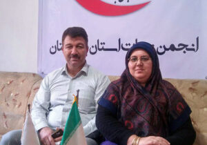 حضور خانواده حمید محمد آتابای در دفتر انجمن نجات