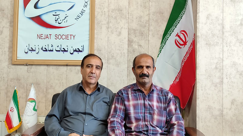 دیدار با کمند علی عزیزی در دفتر انجمن نجات زنجان